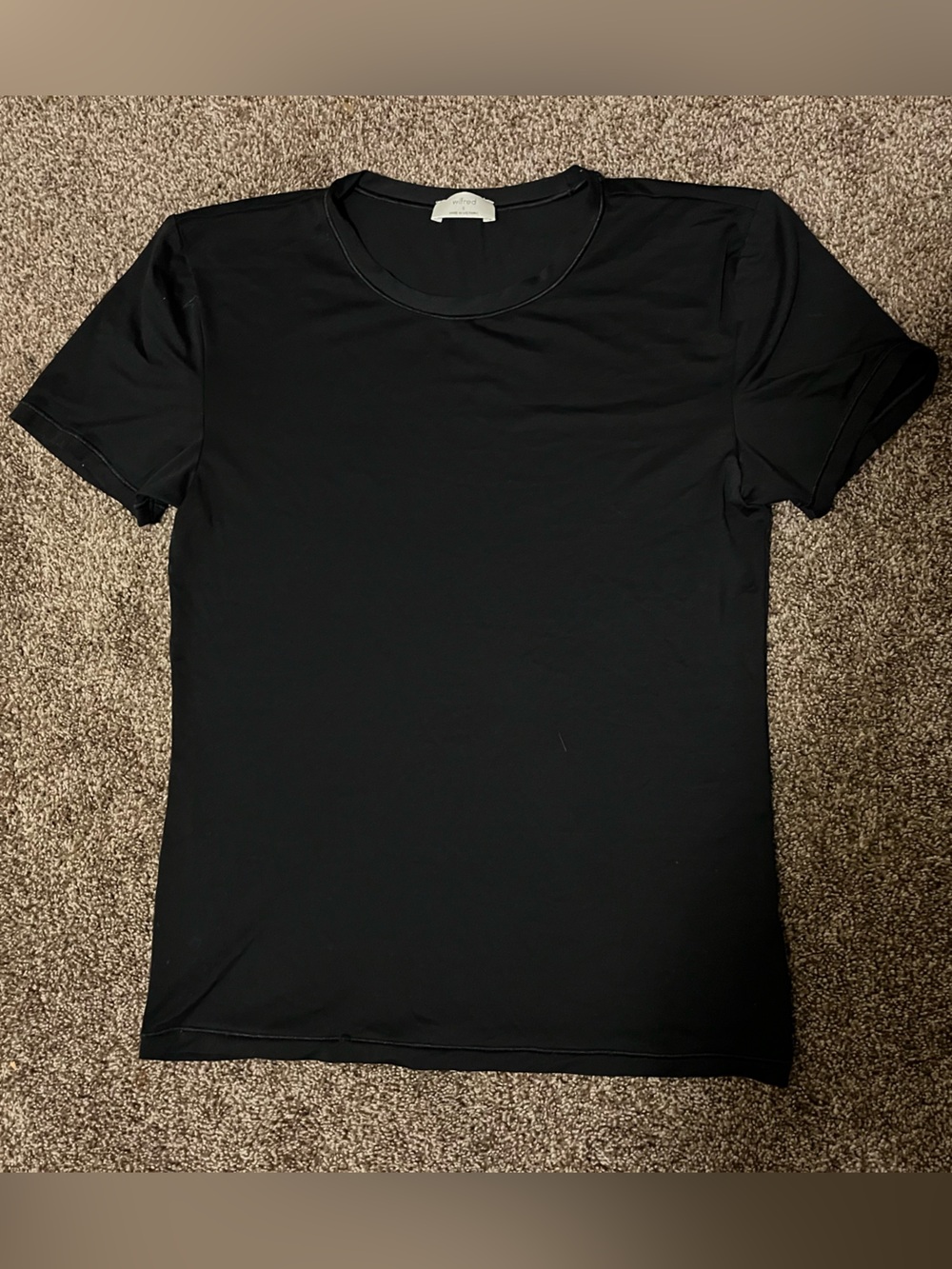 Wilfred Black Crew Neck Short Sleeve Tee